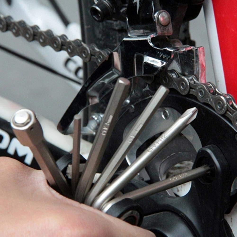 fahrrad multitool,Fahrrad Multifunktionswerkzeug, Multitool Fahrrad, Fahrradreparaturwerkzeug, 16 in 1 Fahrrad Mountainbike Multifunktionsreparatur-Wartungswerkzeug-Set-Kit