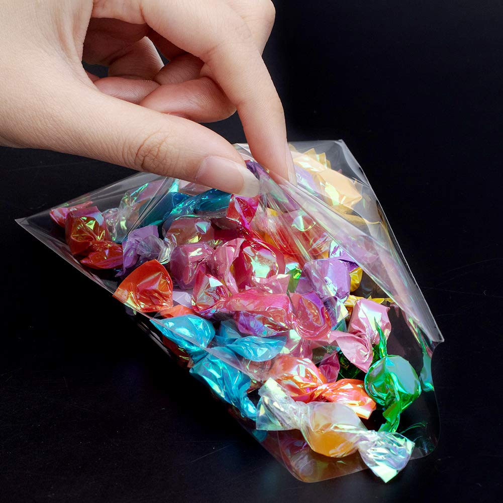 Cello Cellophane Treat Bags, 4x9 Inches Clear Cellophane Bags 200 Pcs - View #10