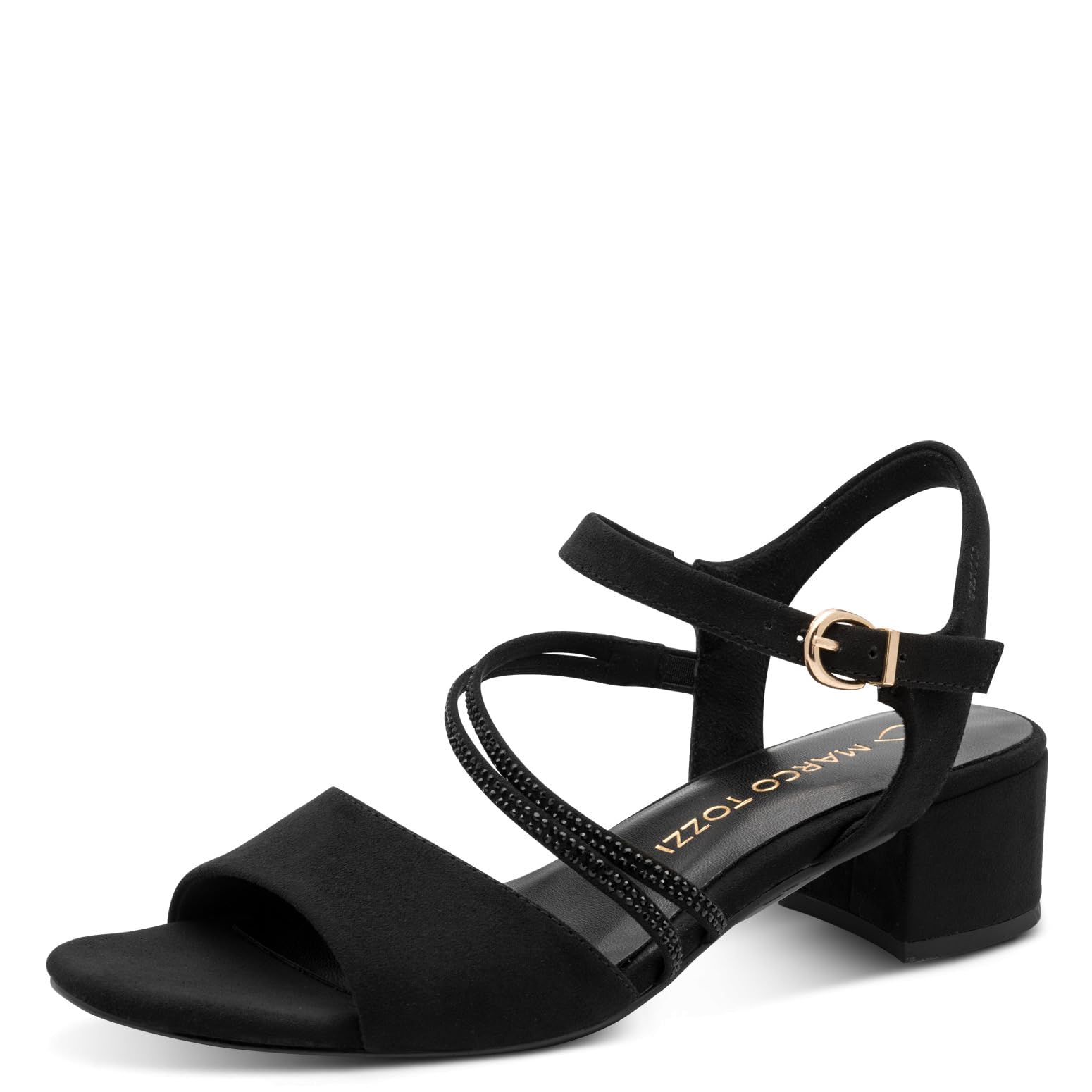 MARCO TOZZI Women's Sandal soft Feel Me Footbed Vegan soft Lining Vegan, black (BLACK), 4.5 UK