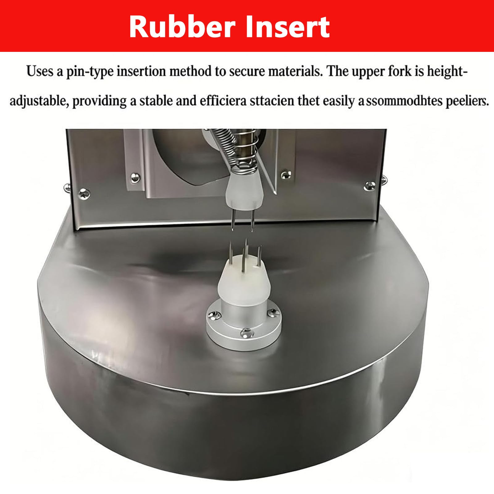 Sbucciatrice automatica per arance, pelapatate elettrico professionale in acciaio inox per limoni e arance, altezza e spessore regolabili, 500 pezzi/h, ideale per l'uso in cucine di ristoranti.