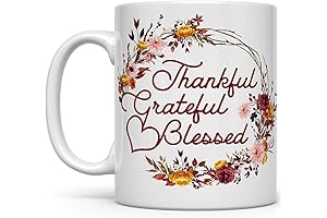 Thankful Grateful Blessed Coffee Mug: A Cup of Fall Flavored Gratitude