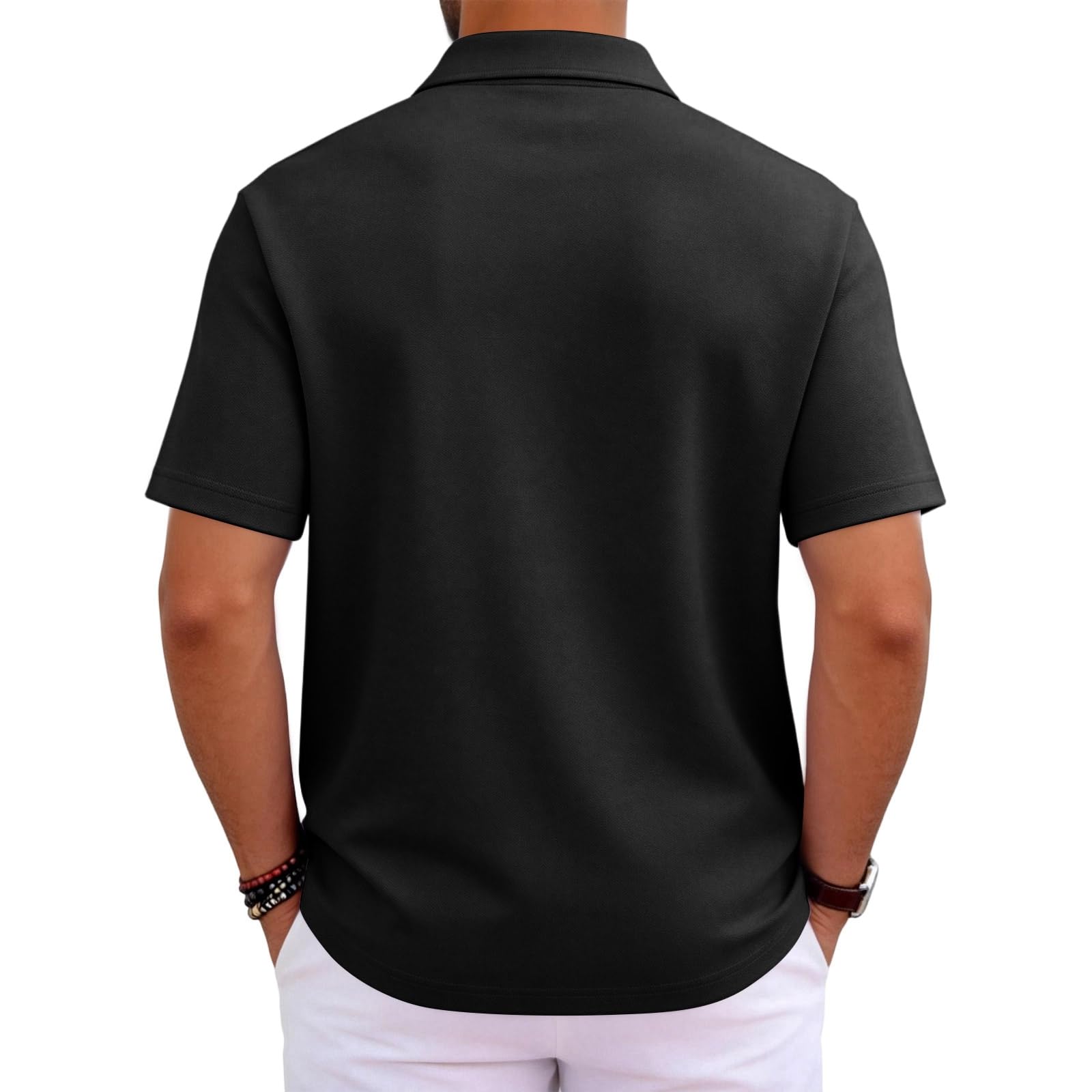 Polo Manga Corta Hombre Antisudor Verano Poliester Moda Golf