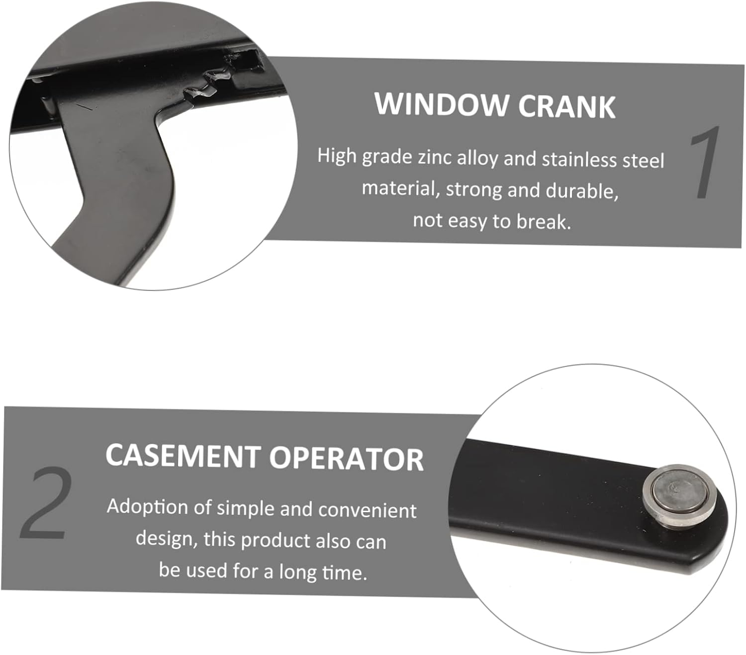 Replacement Crank Window Handle Inward Opening Window Crank Handle Square Left Handed Casement Opener