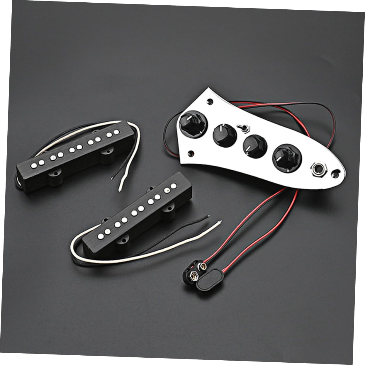 ifundom Set di Pickup Jb per Basso a 5 Corde, Ferro, Argento, Compatto, per Accessori e Parti del Basso Elettrico