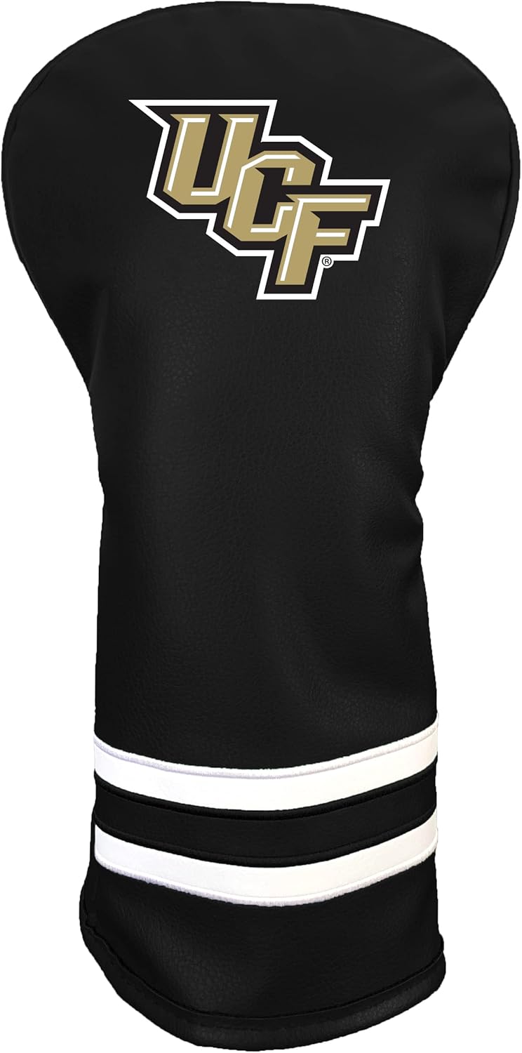 Team Golf NCAA Central Florida Vintage Driver Headcover - Printed Team Golf NCAA Vintage Driver Golf Club Headcover, Form Fitting Design, Retro Design with Fleece Lining for Extra Club Protection