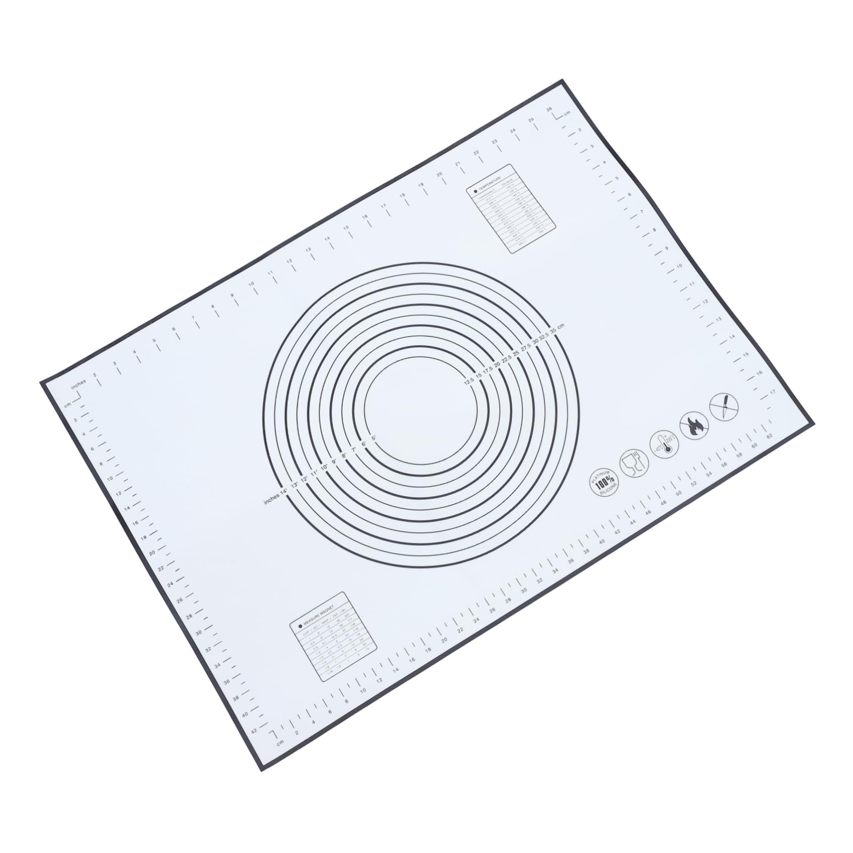 ABOOFAN 2 Pièces Tapis de cuisson en silicone tapis de comptoir de table chignon moules à pâtisserie rôtissoire de gâteau pratique de gâteau antidérapant Macaron four