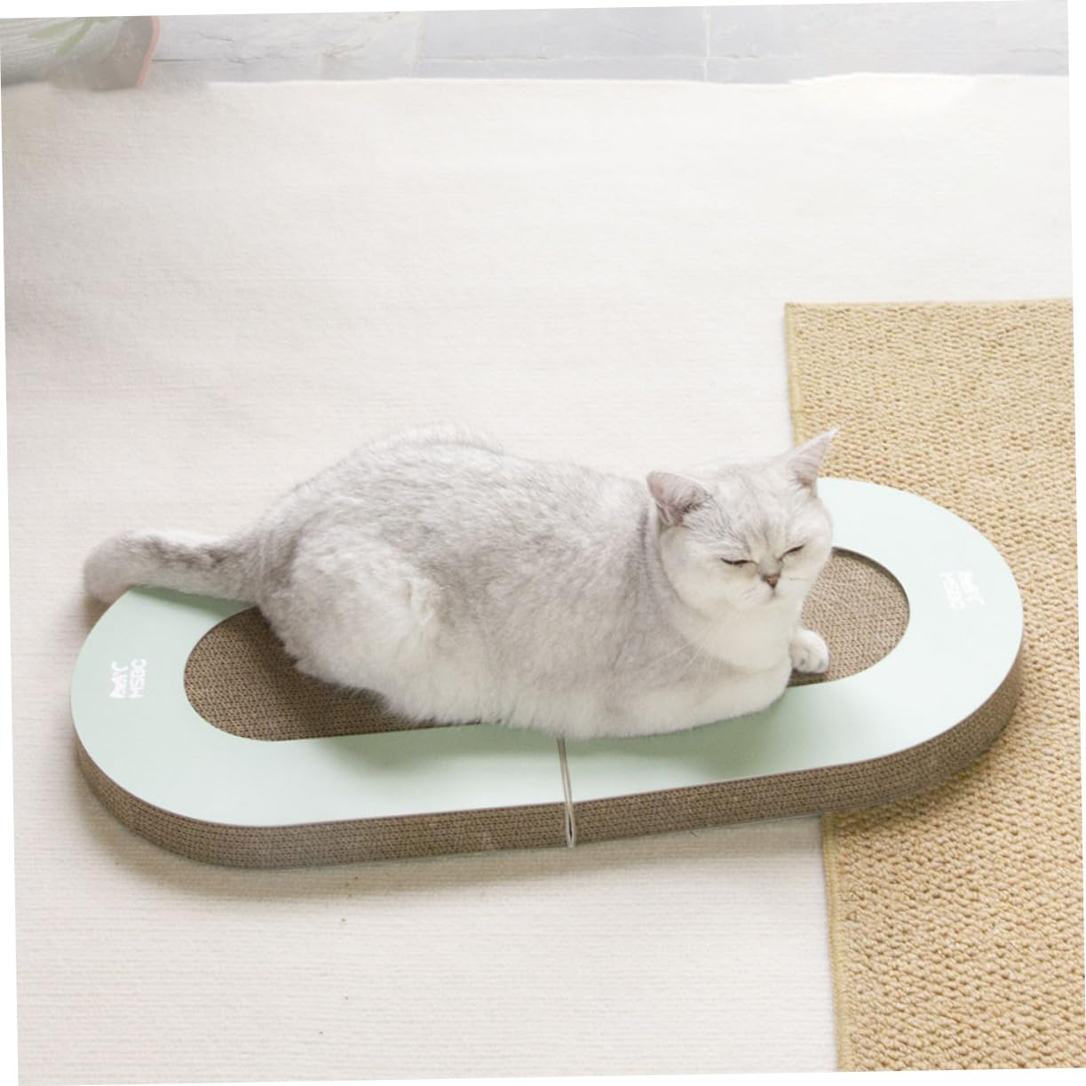 Toddmomy Tablero Rascador Plegable Hecho de Cartón Ondulado Interactivo Mascotas y Ejercicio Interiores