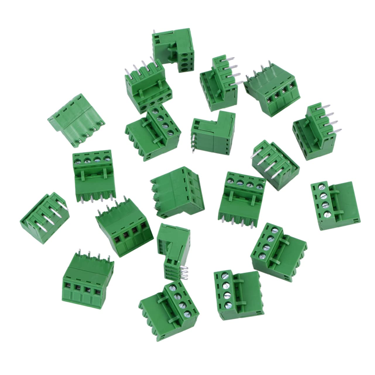 SOLUSTRE 3piezas Conector Pcb Terminal Block Pines Rectos Conector De Placa De Circuito Terminales De Bloque Para Aplicaciones Eléctricas Resistente Temperaturas De Paquete