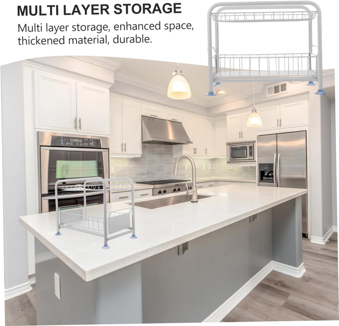 Kitchen under Sink Organizer Storage Rack Sliding Baskets for Easy Access for Cabinet and Pantry Organization Keep Your Kitchen Neat and Tidy