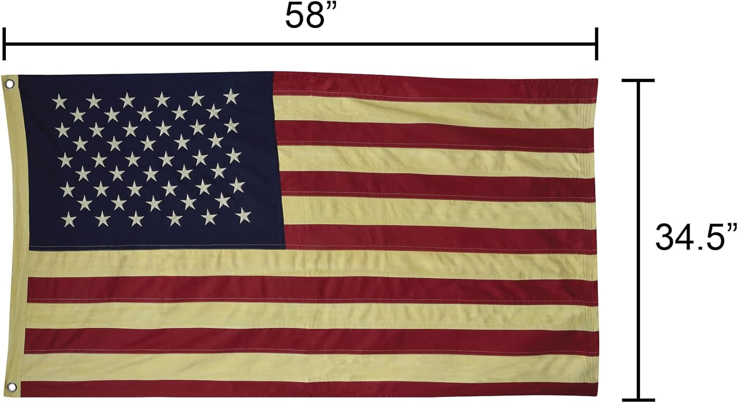 Aged American Flag - Large