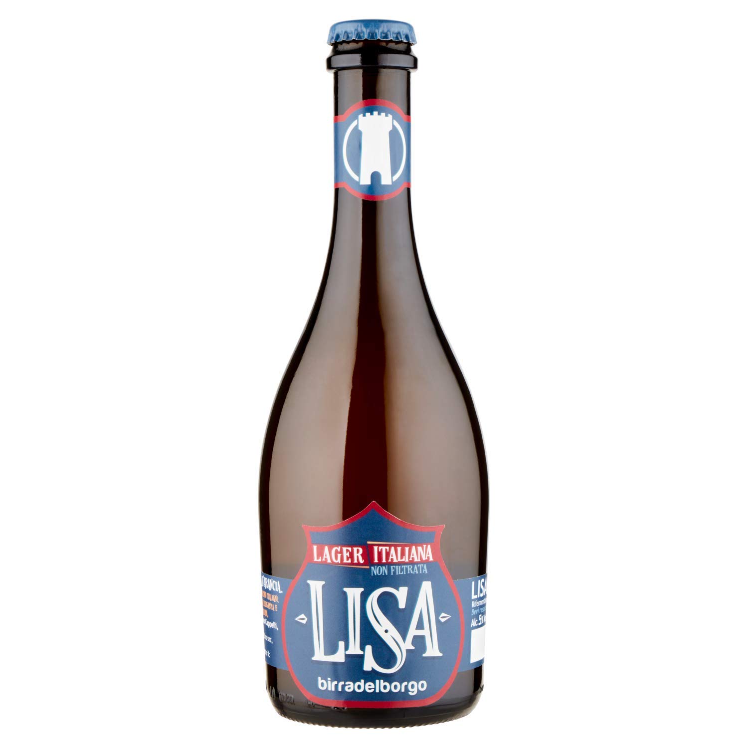 Birra Del Borgo Lisa, Birra Bottiglia - Pacco da 12x50cl