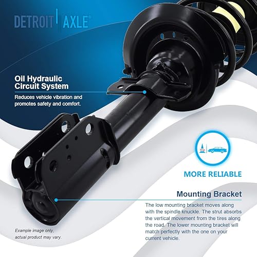 Miniatura 476 de Detroit Axle - Puntal delantero para Hyundai Sonata 2012-2014 2012-2015 Kia Optima, puntal lateral izquierdo con montaje de resorte helicoidal 2013