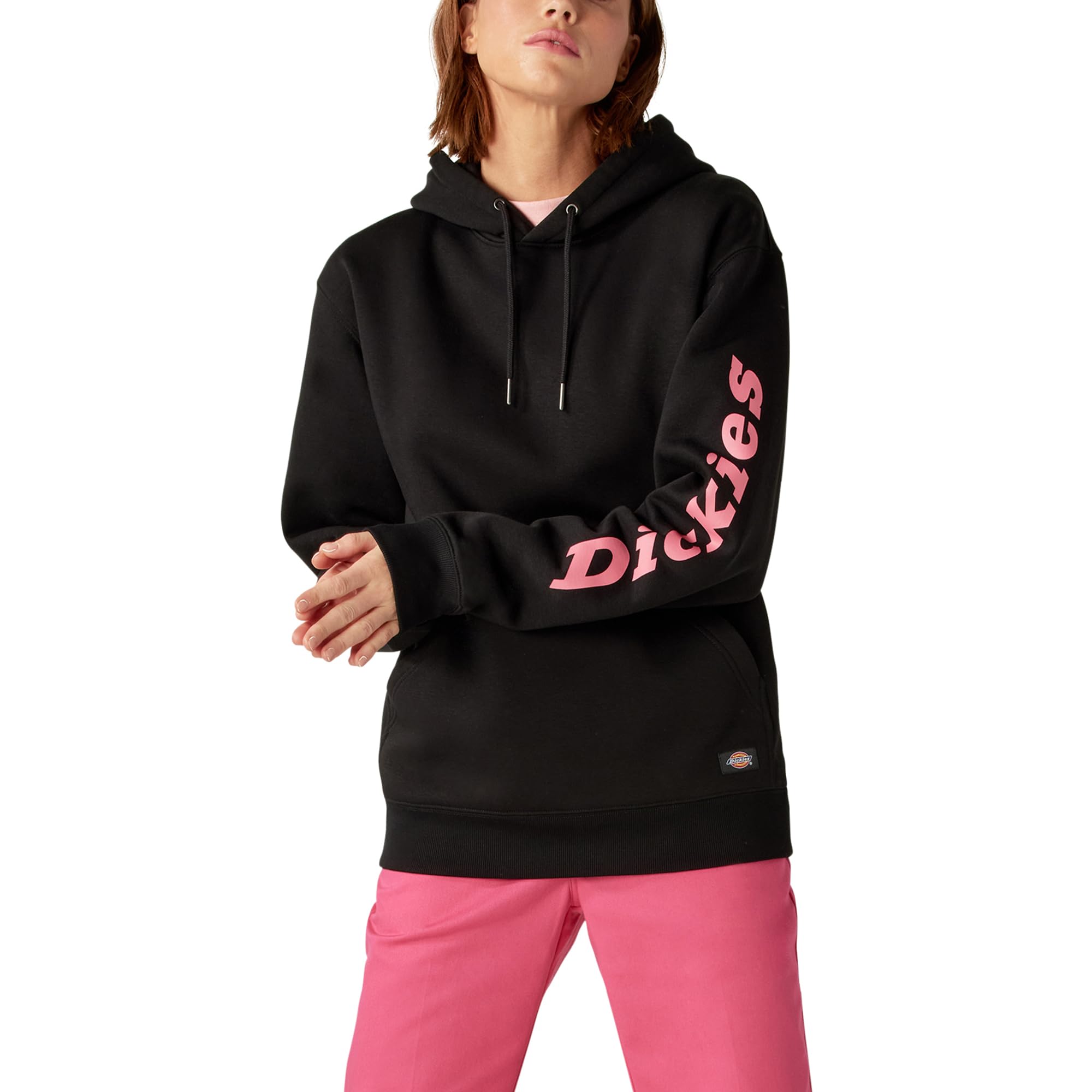 Dickies womens Heavyweight Logo Sleeve Pullover