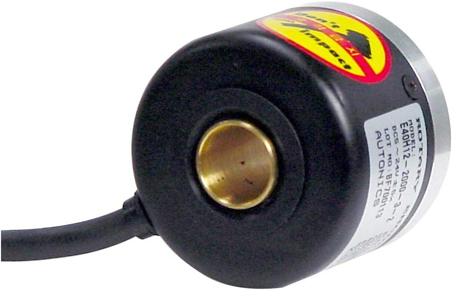 Autonics Encoder, Incremental, 40mm, 8mm Hollow Shaft, 2500 PPR, A,A/,B,B/,Z,Z/Line driver output, 5 VDC E40H8-2500-6-L-5