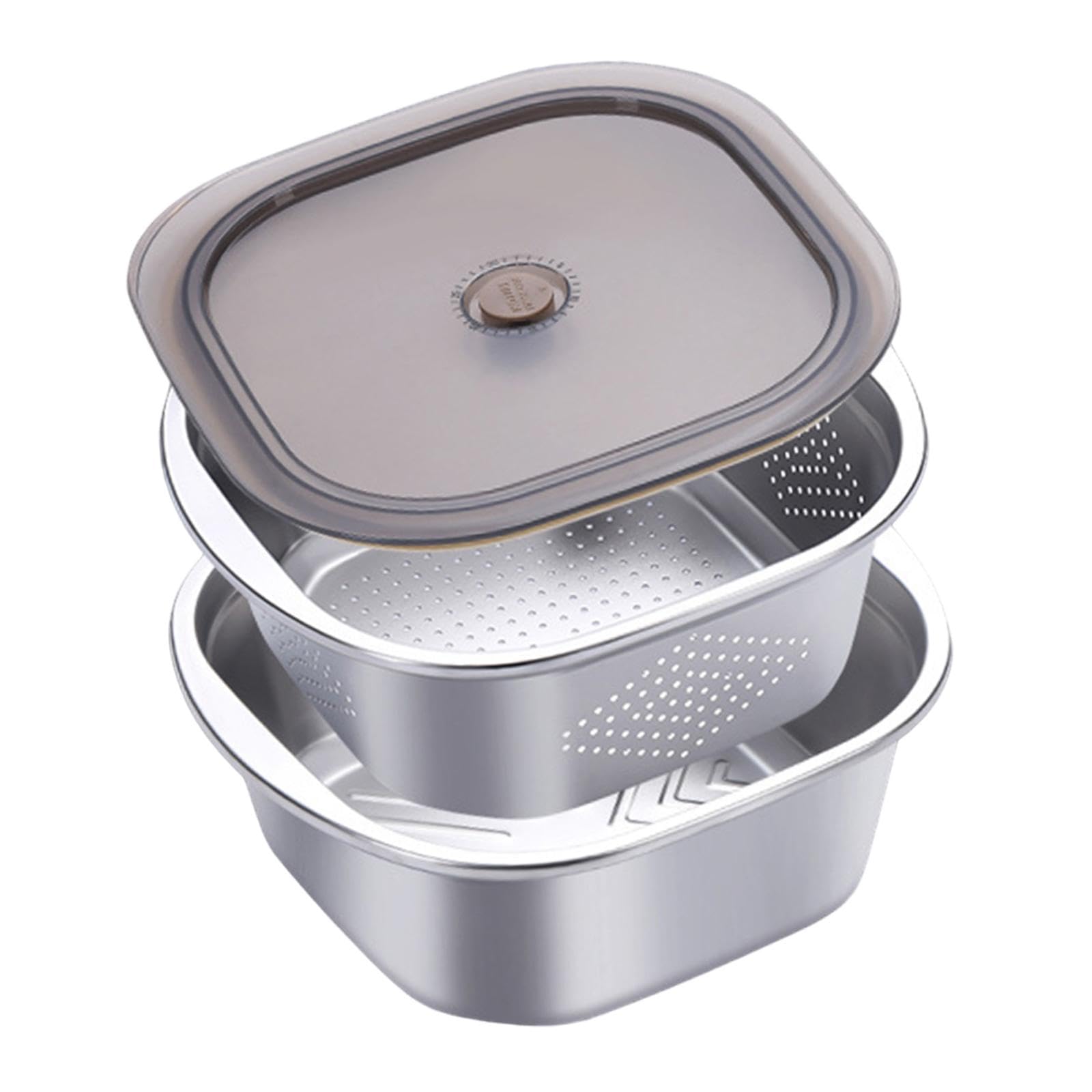 Colador de acero inoxidable, escurridor versátil para espaguetis y verduras, tal como se describe, 4600 Ml