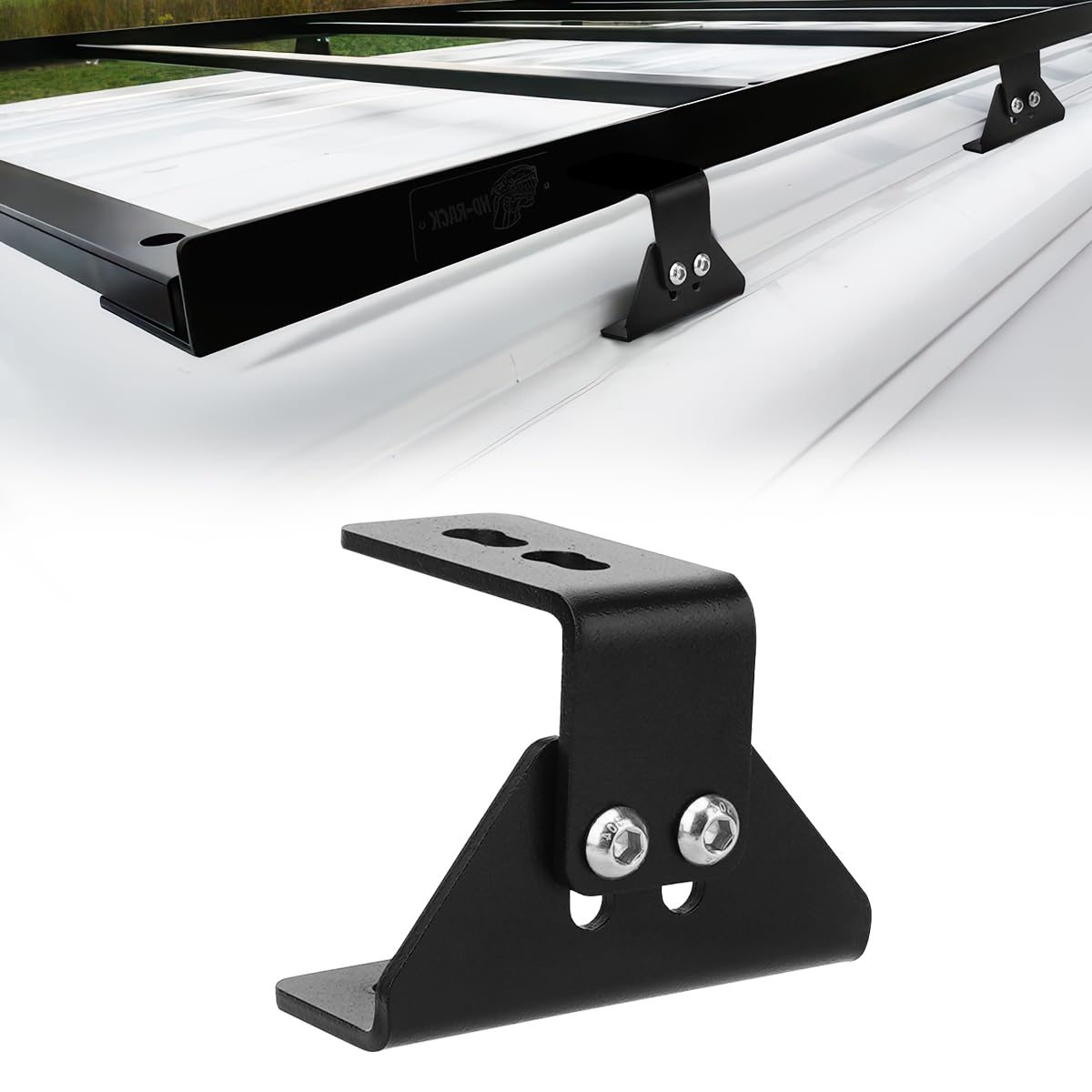 Support de toit double réglable M6/M8 90° 65 mm pour kit de montage de barres de toit Alpharack