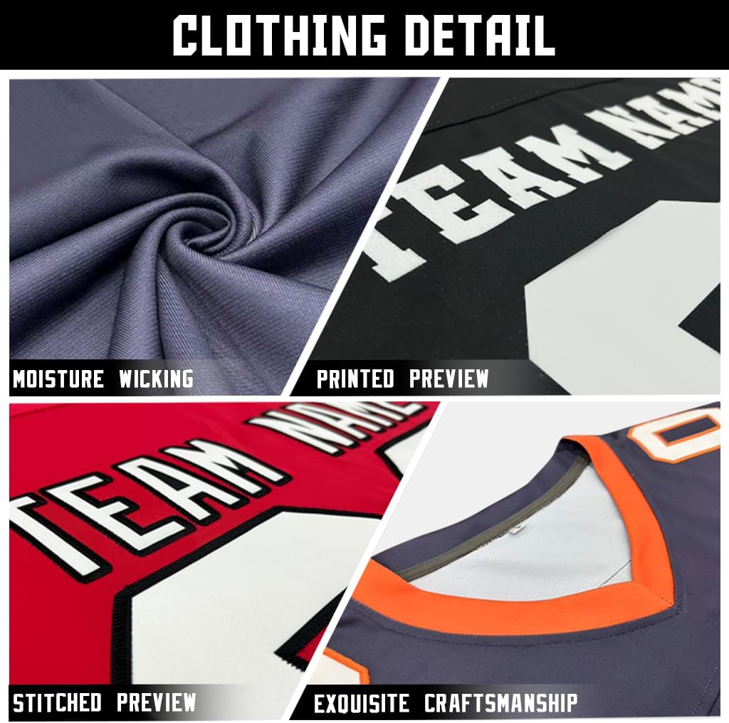 Custom Hockey Jersey Personalized Hockey Shirt Stitched Or Printed Name Number Logo Sports Practice Jersey for Men Women - Image 4