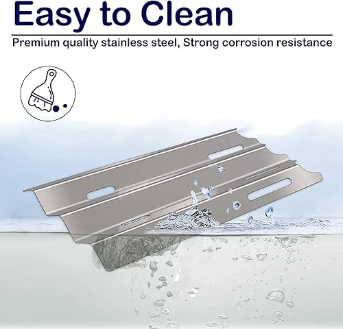 Miniatura 5 de Placa de calor para parrilla de gas, placas de repuesto de acero inoxidable para parrilla Vermont VM450, quemadores de parrilla de barbacoa, placas