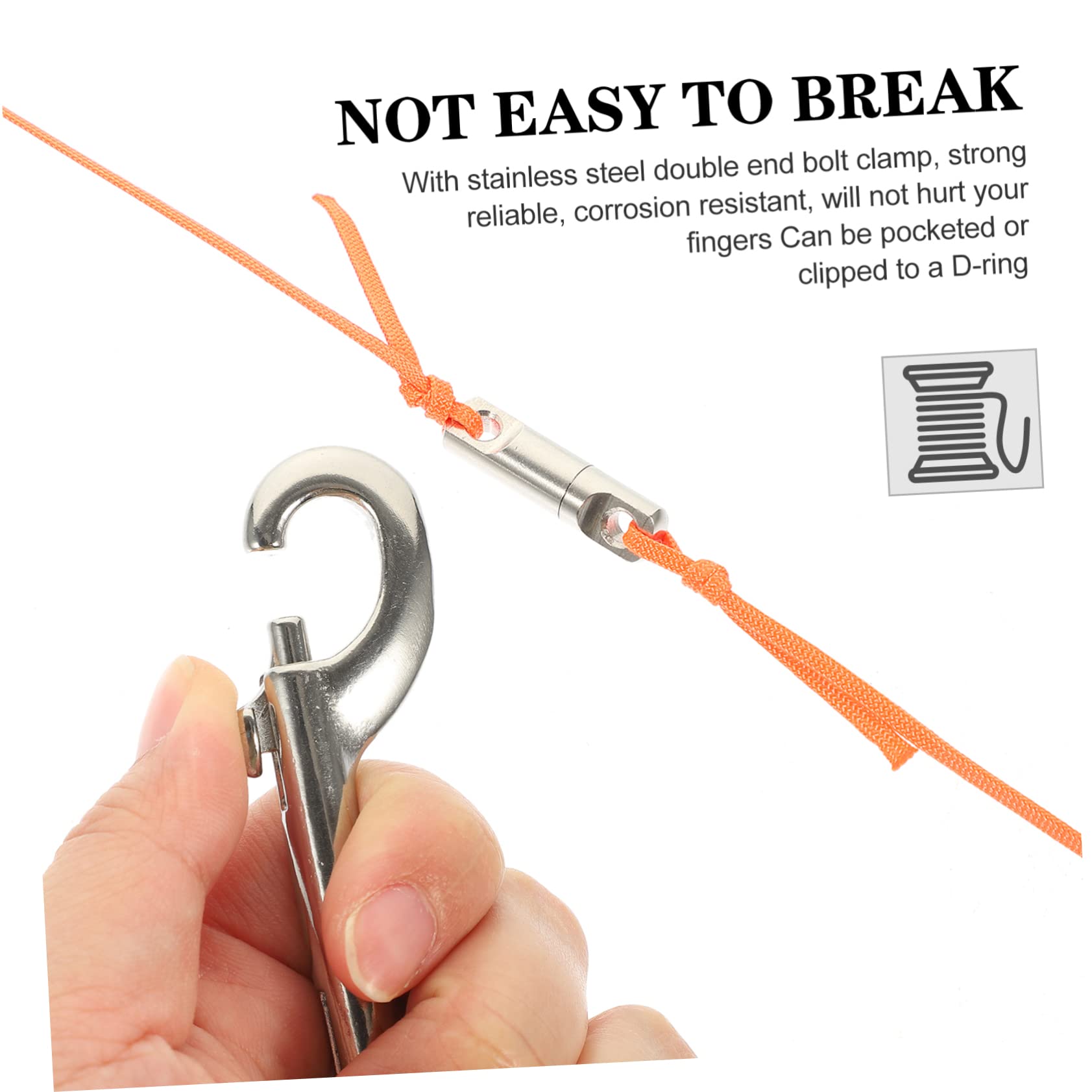 HEMOTON 1 Roll Signal Buoy Reel Portable Guide Line Spool for Diving Essential Underwater Equipment for Technical Wreck Diving Smooth Surface for Easy Handling