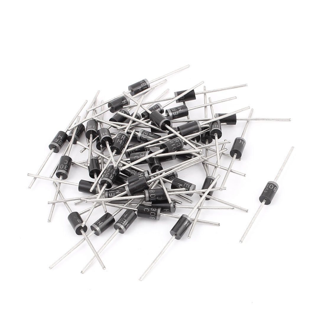 Schottky Lot de 50 diodes redresseurs 1000 V HER308 semi-conducteurs au plomb pour applications d'alimentation à haute efficacité