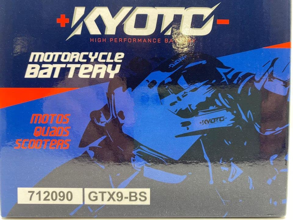 Kyoto battery GTX9-BS | Batteria di ricambio da moto per Yamaha XT E (3UW/3TB/4PT) 600 1990-2002