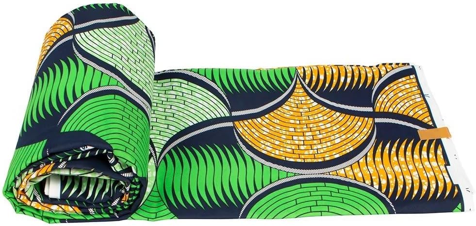 African Fabric Polyester Material for Clothes 6 Yards Ankara Wax Prints Fabrics for Sewing by The Yards