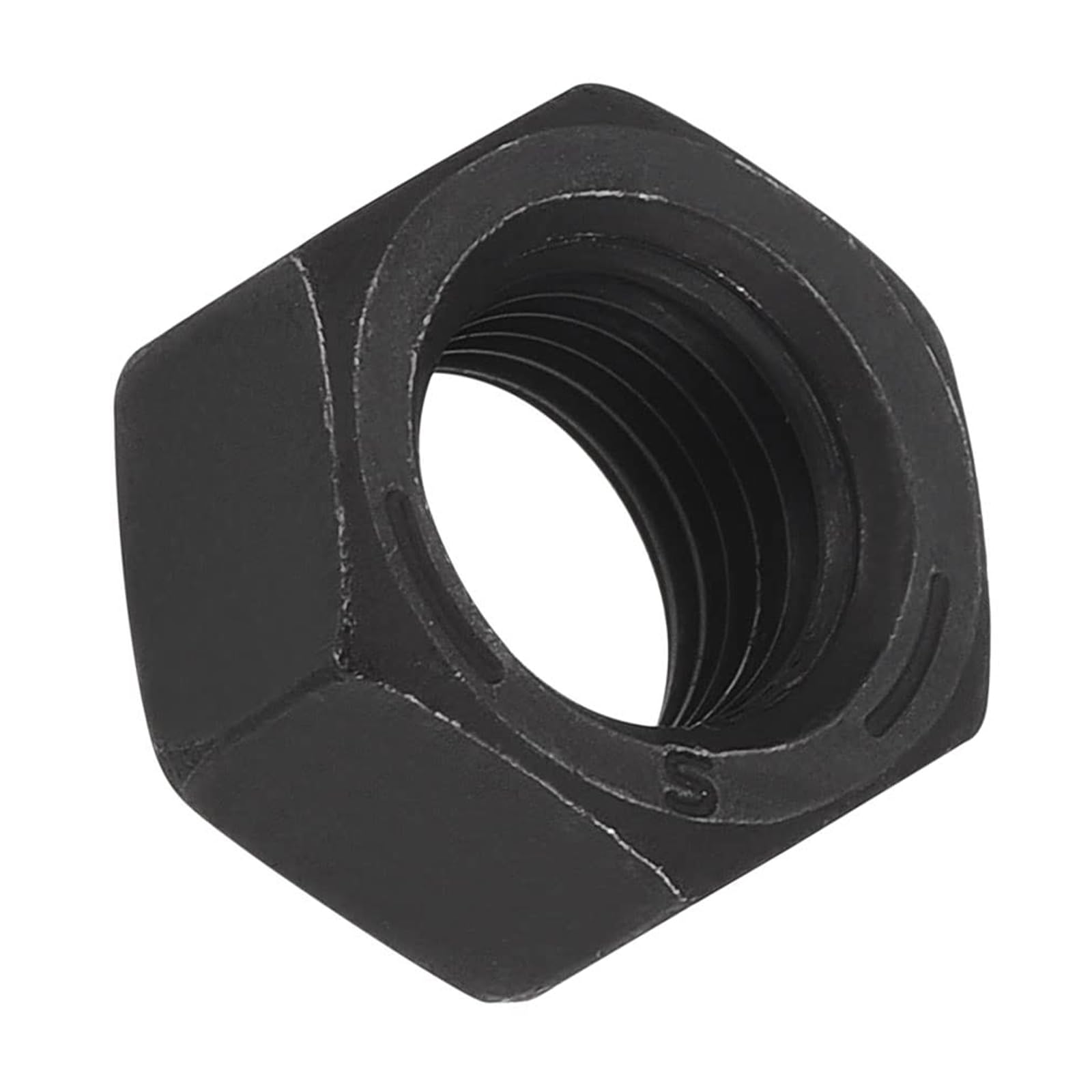 TA-VIGOR 20Pcs Hex Nuts, 3/8"-24 UNC Self Locking Nuts, Carbon Steel Grade 8.8 Oxide Hexagon Nutstones for Lock Washers Bolts