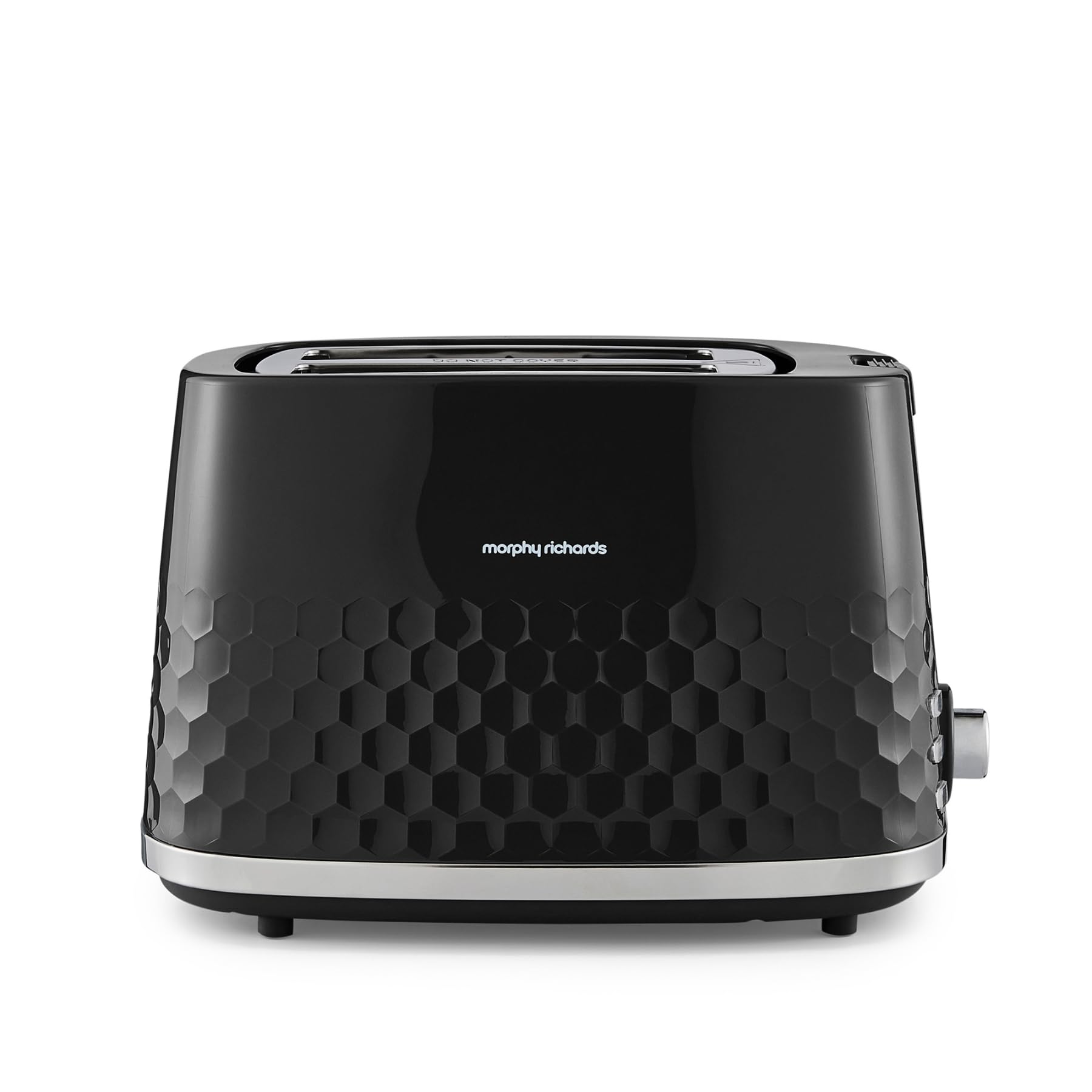 Morphy RichardsHive 2 Slice Toaster, Variable Browning, Removable Crumb Tray, Cancel, Defrost, Reheat, Anti-jam feature, Gloss Finish, 850W, Black, 220031