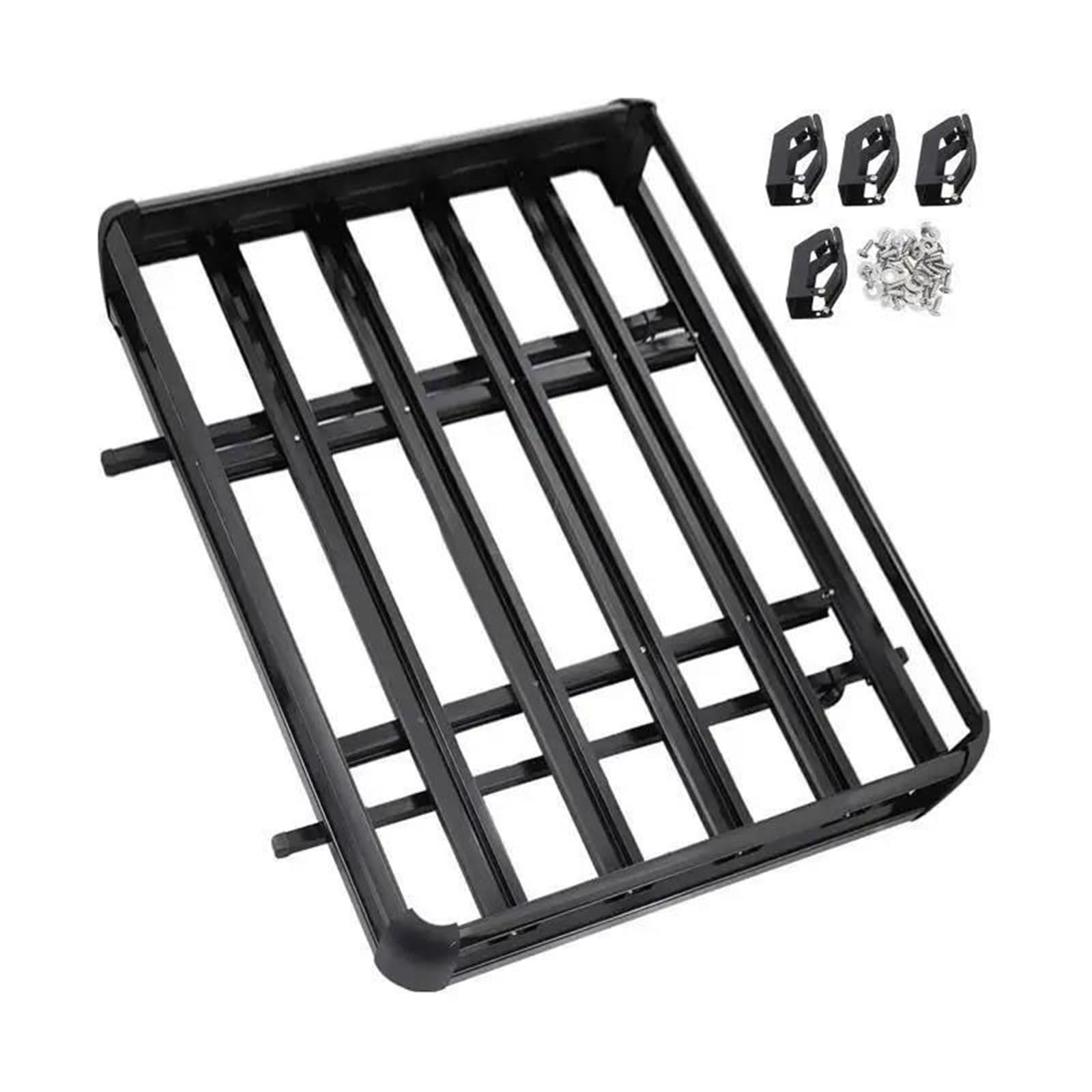 Portapacchi Universale Da Tetto, Portata 100 Kg, Per Auto, Bagagli, Tenda, Barre Trasversali, Portasci, Portabici, Rimorchio, Camper, Furgone Barre Trasversali Lega