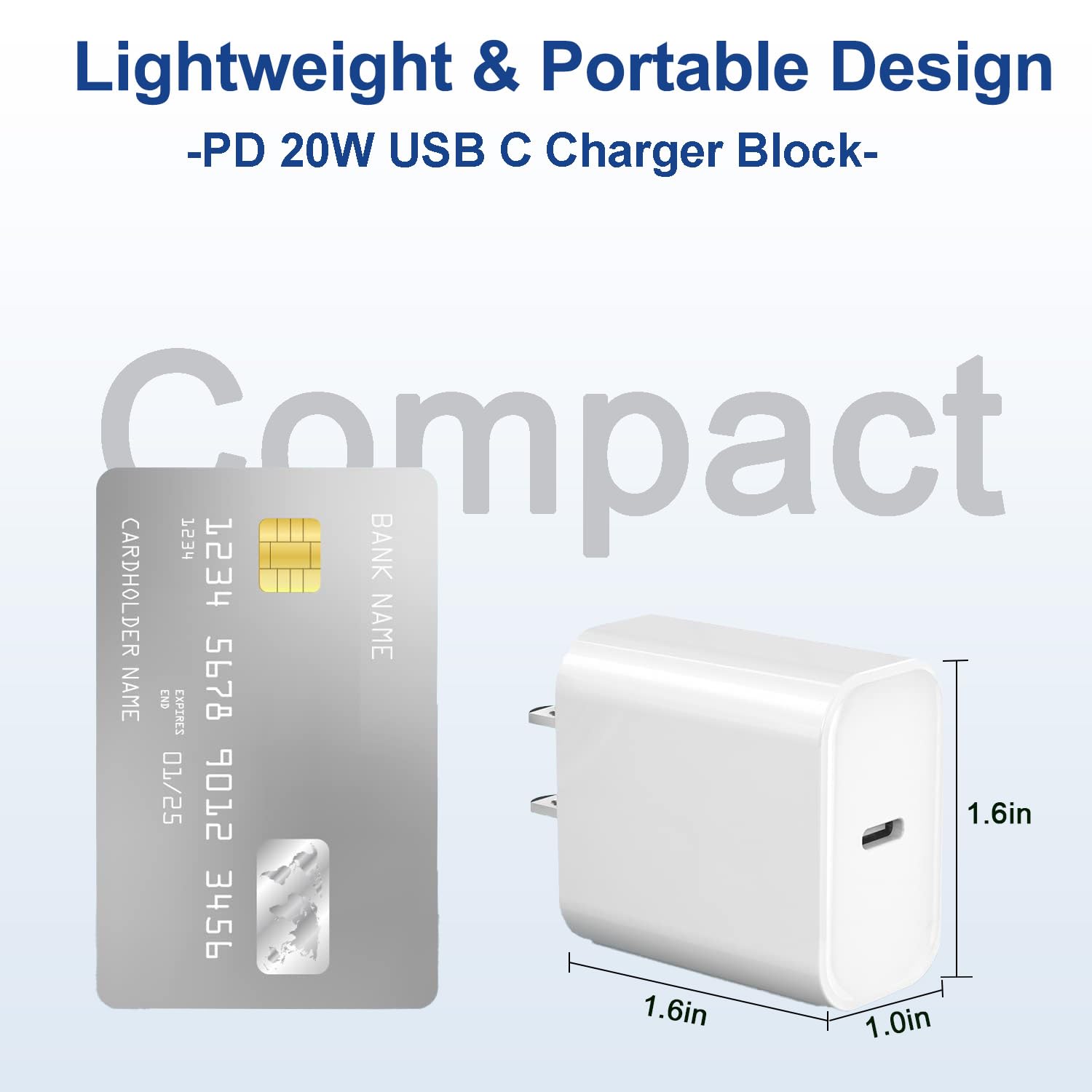 Caricabatterie rapido per iPhone 17, 16, 15, Pro Max, ricarica rapida, confezione da 3 pezzi, 20 W, con cavo per iPhone 17/17 Pro/17 Pro Max/17 Air/16/16e/16 Plus/16 Pro/16 Pro Max/15/15 Pro Max/iPad