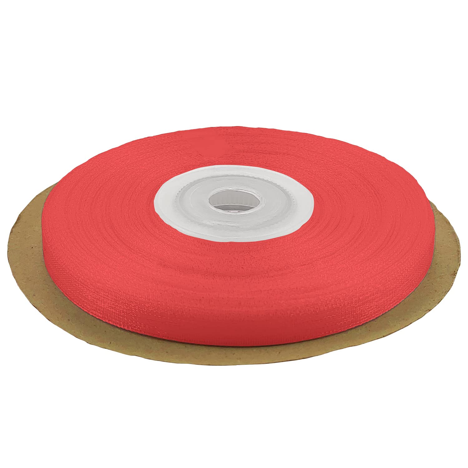 Netuno 1 roll of Satin Organza Ribbon Flesh red 6 mm x 32 m (0.24 in x 12.6 in) Decorative Fabric Ribbon for Gifts Crafts Weddings Communion Baptism Christmas Birthdays Wrapping Scrapbooking DIY