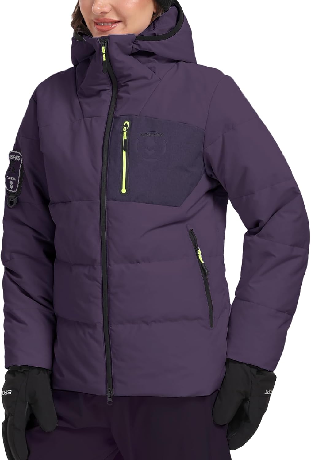 Women's Puffer Jacket Warm Winter Down Coat Waterproof Hooded Parka Coats Thicken Insulated Outerwear - Image 2