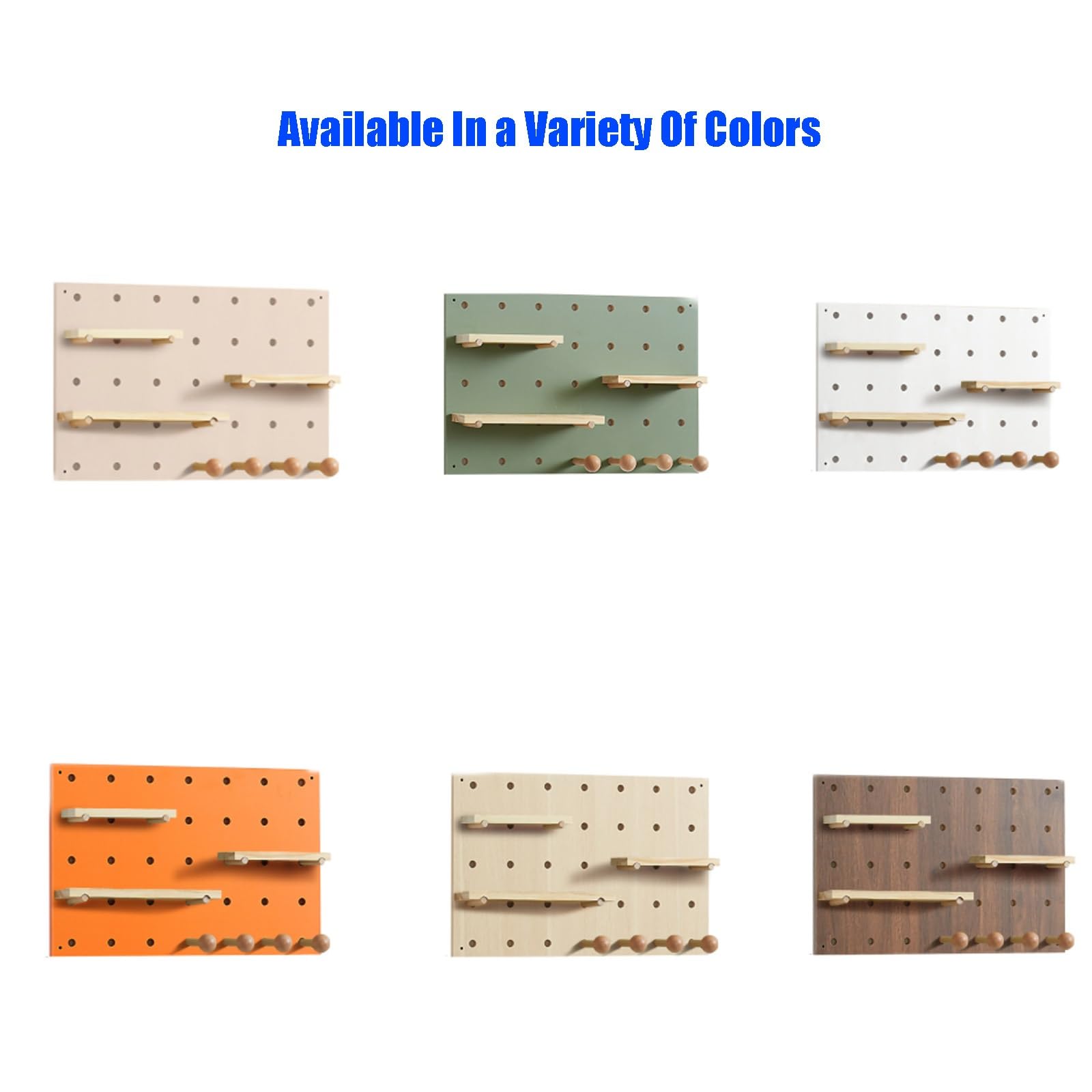 ApuaVireo&Co steckbrett display stand, Wand-Organizer-Pegboard, Holz-Pegboard-Organizer-Kit, Peg Board-Kombinations-Kit, Pegboard-Wandhalterung, Display-Pegboard(Orange,22X29.5in)