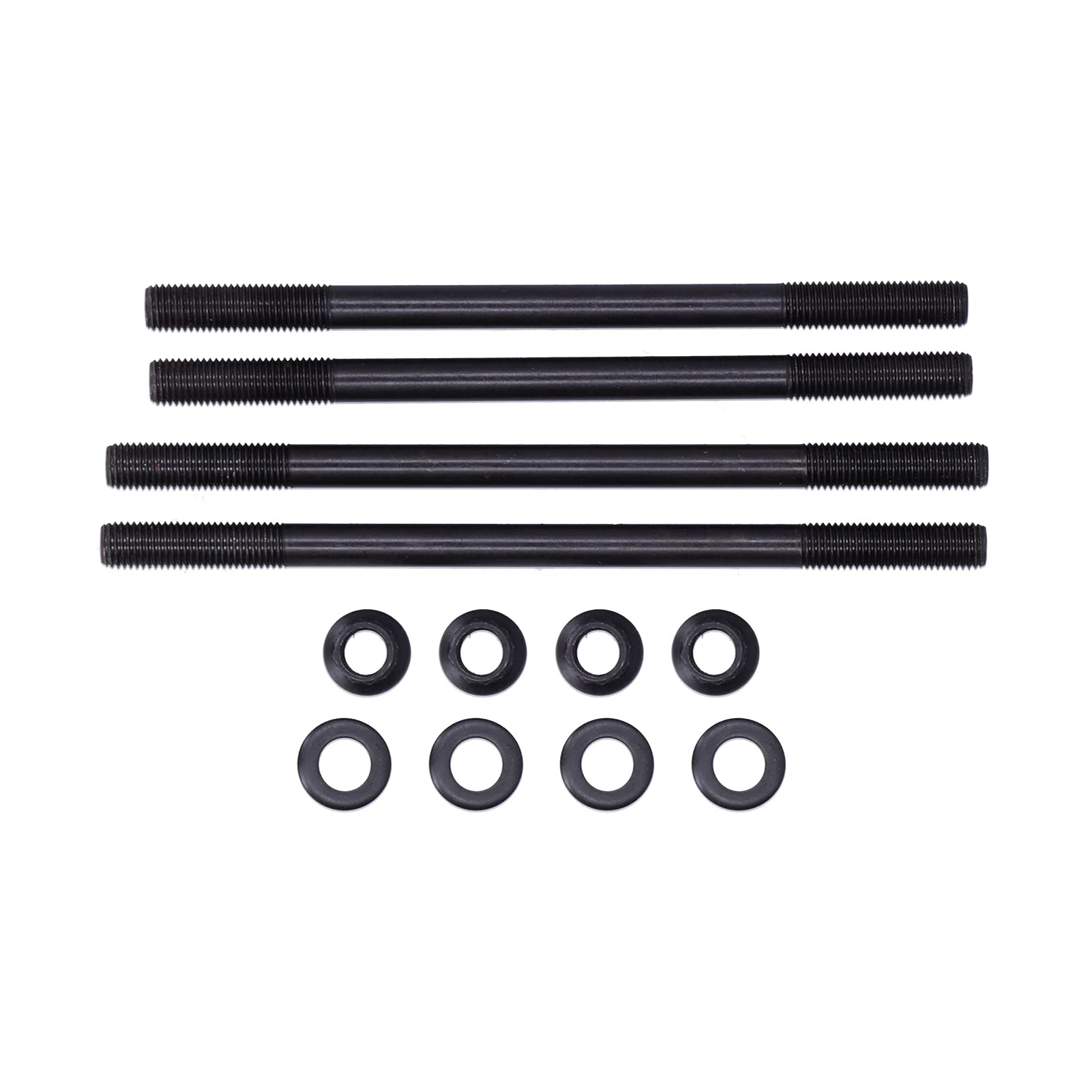 Kit bulloni prigionieri testata cilindro per motocicletta, precisione resistente, acciaio ad alta resistenza lavorato a CNC, resistente alla corrosione, rivestimento in ossido