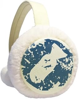 Design de símbolo, estampa de ilustração de inverno, aquecedor de orelha, cabo de tricô de lã peluda para ambientes externos