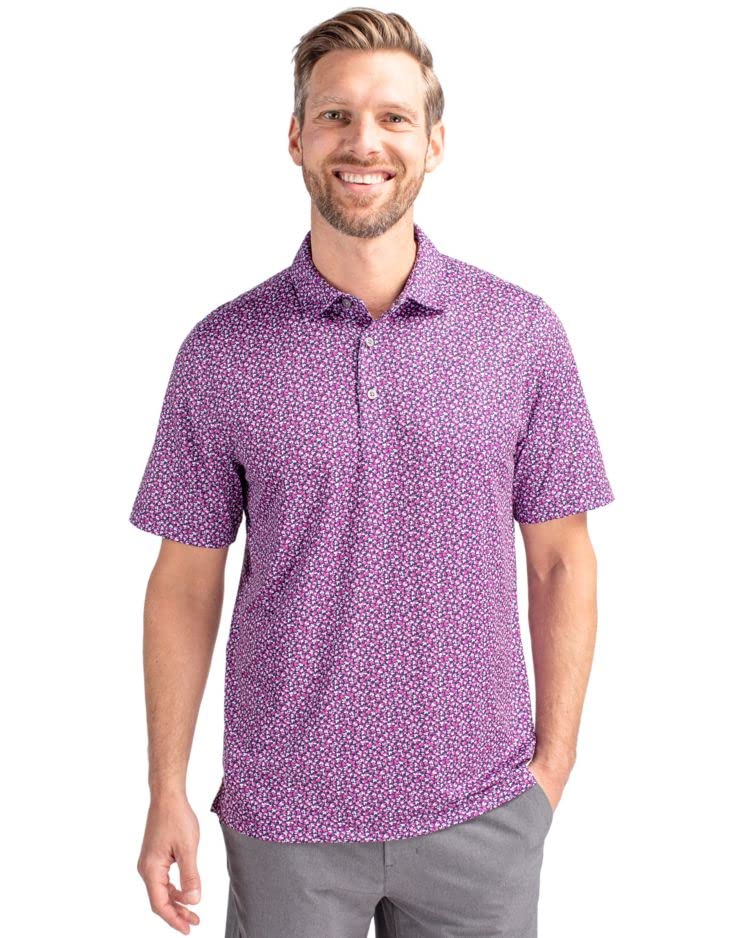 Cutter & Buck Pike Magnolia Print Stretch Men's Polo3
