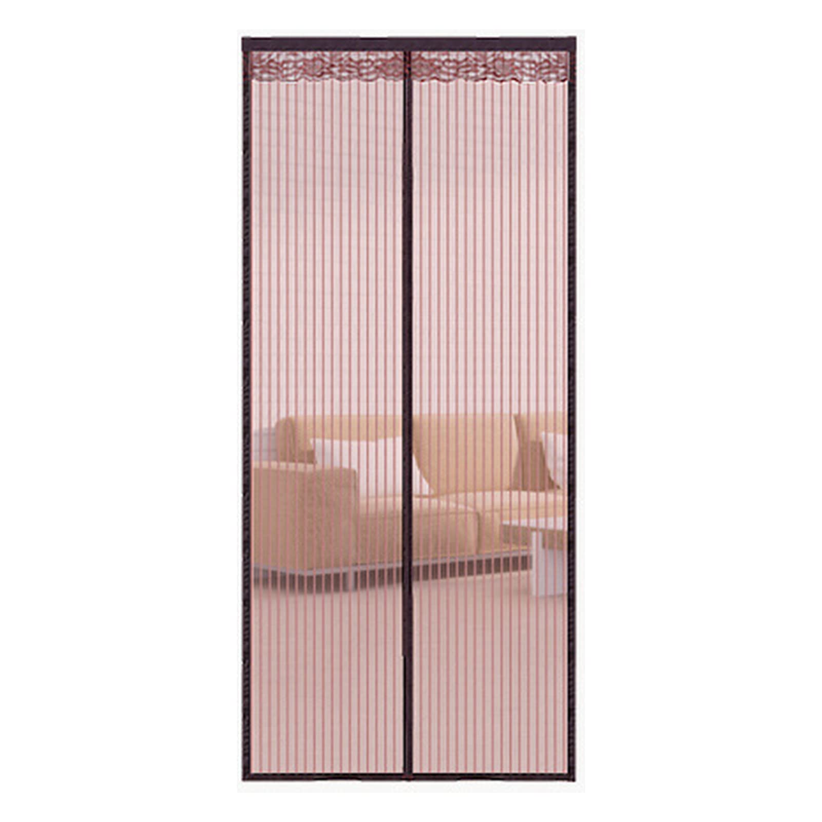 Moustiquaire magnétique pour porte en maille polyester robuste