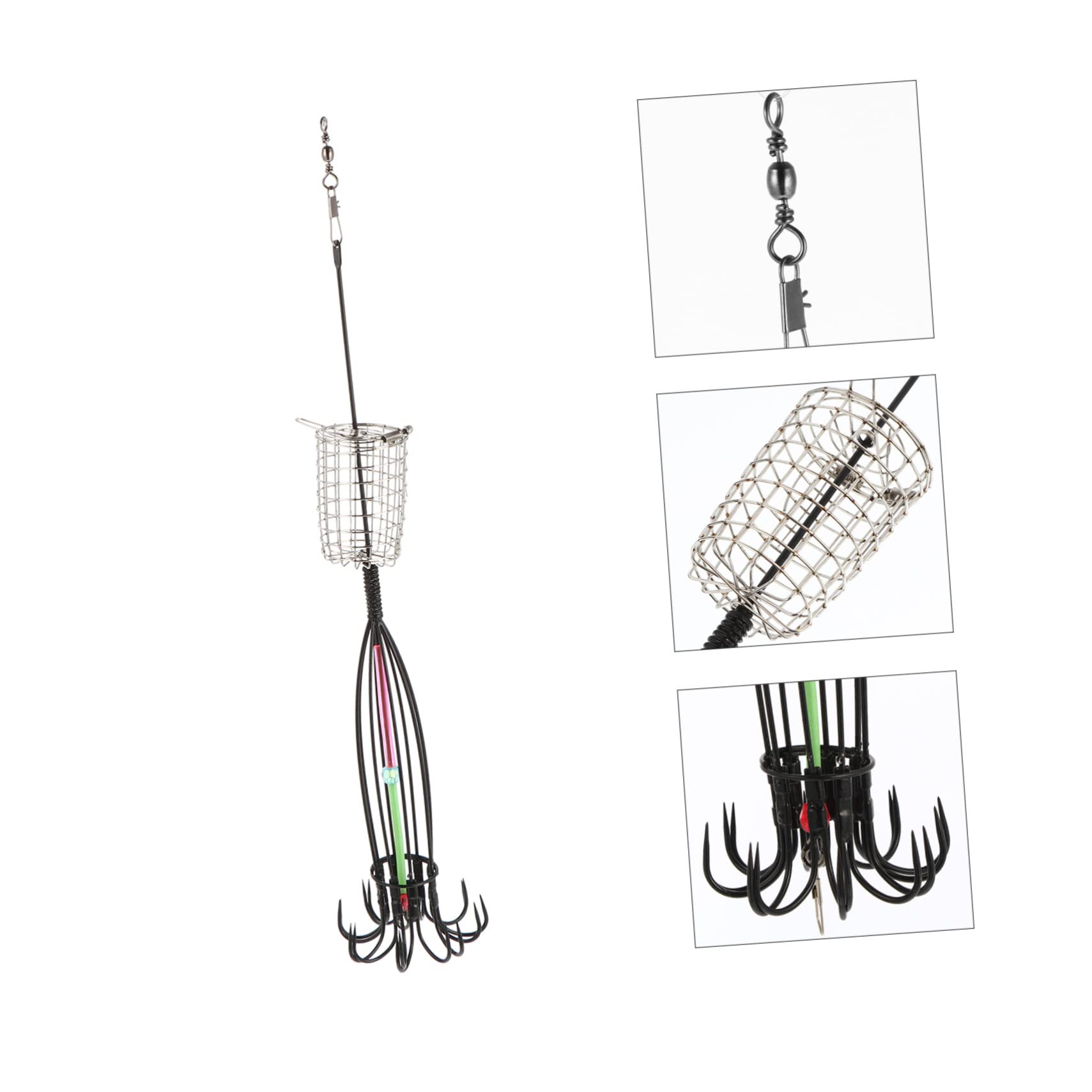 JOINPAYA 1Pc Fishing Bait Cage Lightweight Portable Fishing Cage for Easy Use Durable Material for Fishing Trips Bait Holding Convenient Fishing Tackle