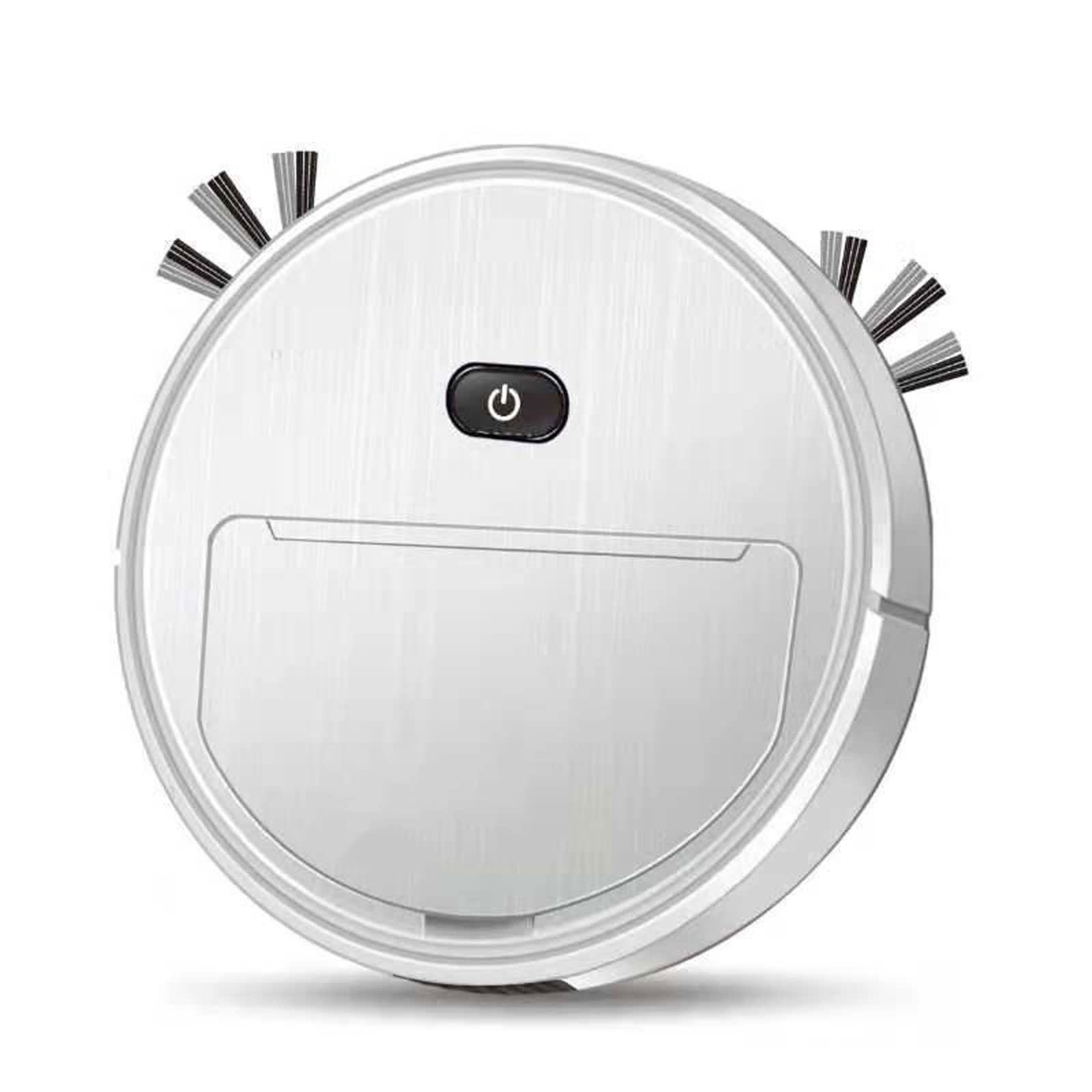 Robot mop Automatic Cleaning Robot Commercial Smart Broom Vacuum Sweeping Robot Smart Vacuum Cleaner Robot 3 In1 Mop Sweeper Clean Machine (Color : White)