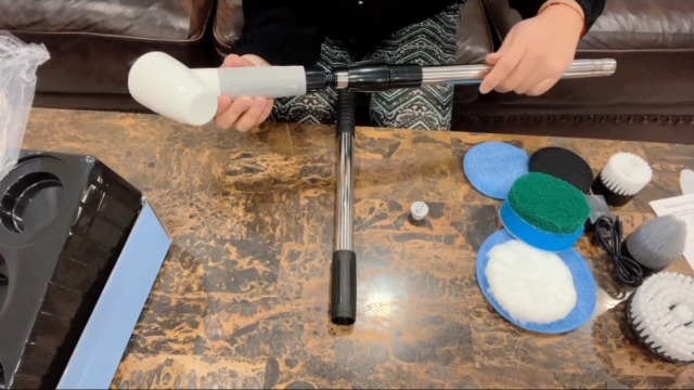 Bomves Electric Spin Scrubber, Cordless Cleaning Brush Tub Tile