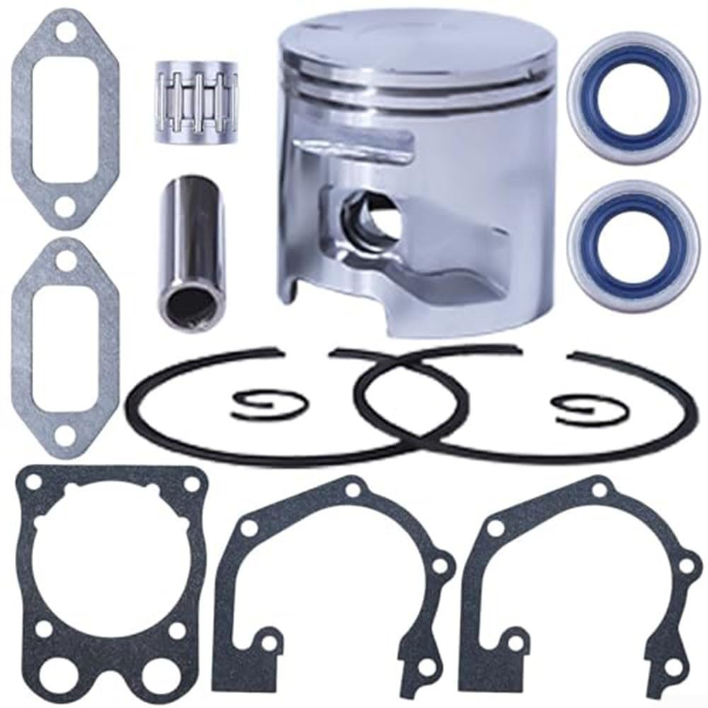 Gdfnmogo Kit de joints de segment de piston 51 mm avec roulement à aiguilles et joints d'huile pour scie à béton Husqvarna K750 K760 K770, remplace 506372401 506 37 24-01 506 37 24-02