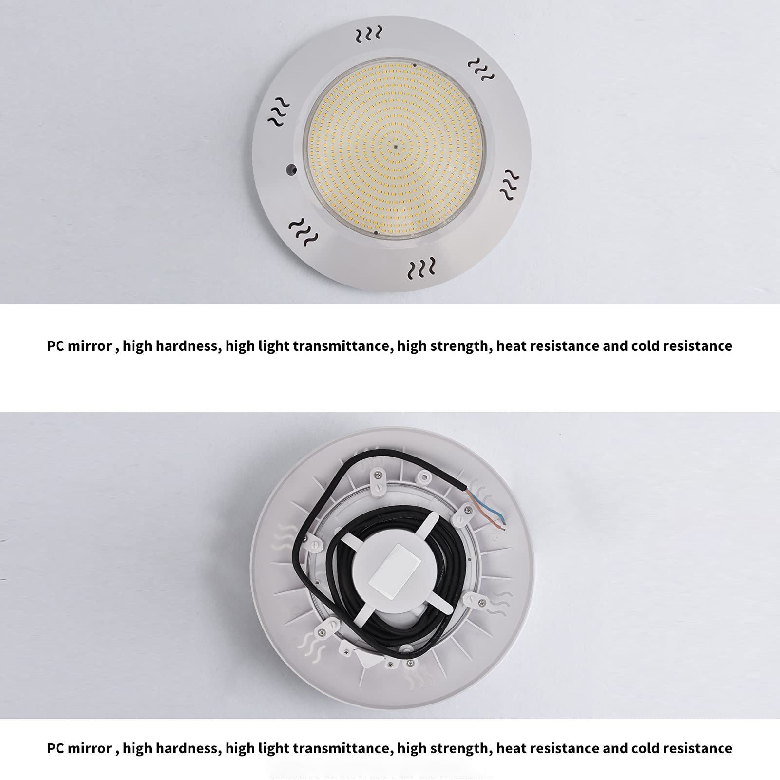 Jeanoko Lámpara LED RGB para Piscina, Luz Subacuática Impermeable Montada