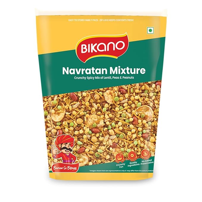 Bikano Navratan Mixture | Spicy and Crunchy | Navratan namkeen |All time favourite Indian Namkeen | 1kg Pack
