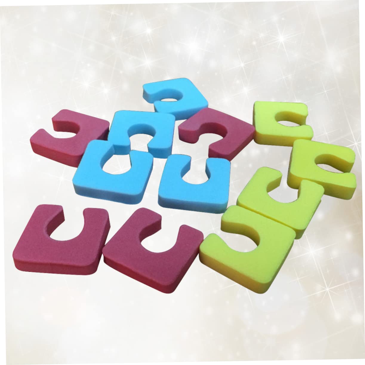2 Juegos de Separadores de Dedos Juego de Separadores de Dedos de Esponja para Decoración de Uñas Suaves Y Cómodos Fáciles de Usar sin Olor 144 Piezas