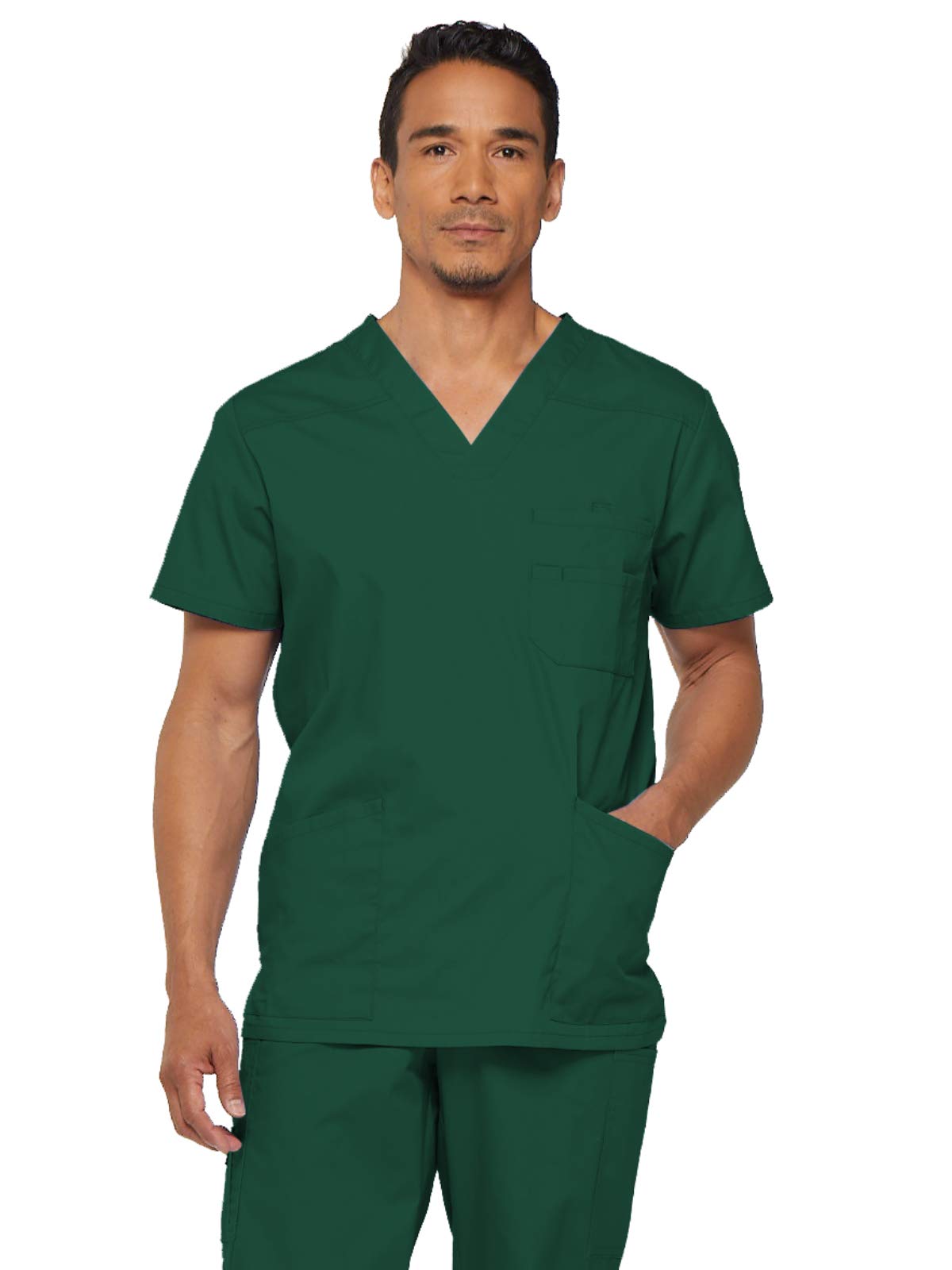 Dickieseds Signature Scrubs For Men Multi Pocket V Neck Scrub