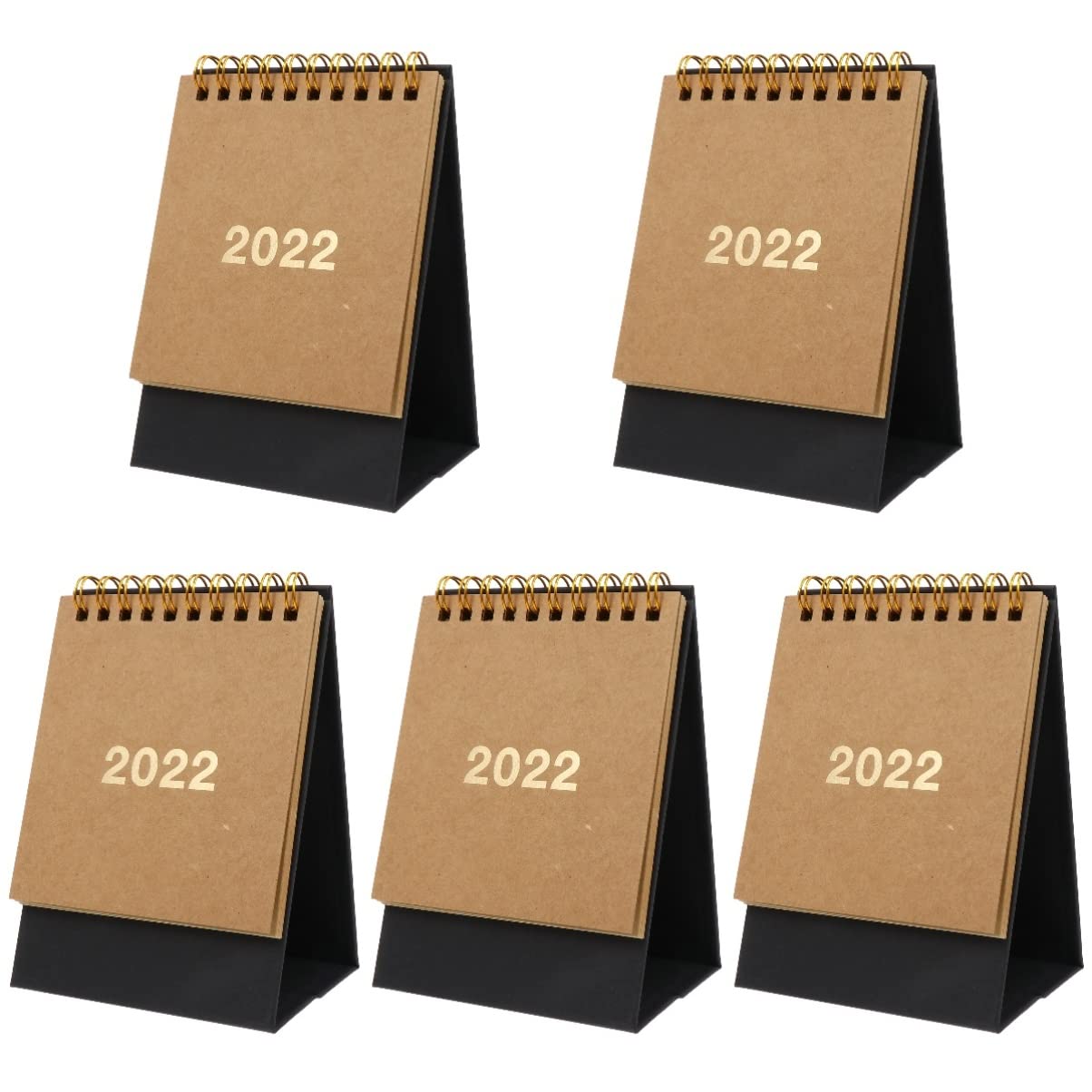 10 Stück 2022 2022 unbedruckter Tischkalender Notizkalender 2022 Kalender einfacher Kalender Retro-Dekor Schreibtischdekoration Kalender für Schreibtisch Büro Papier Tischdekoration kleine