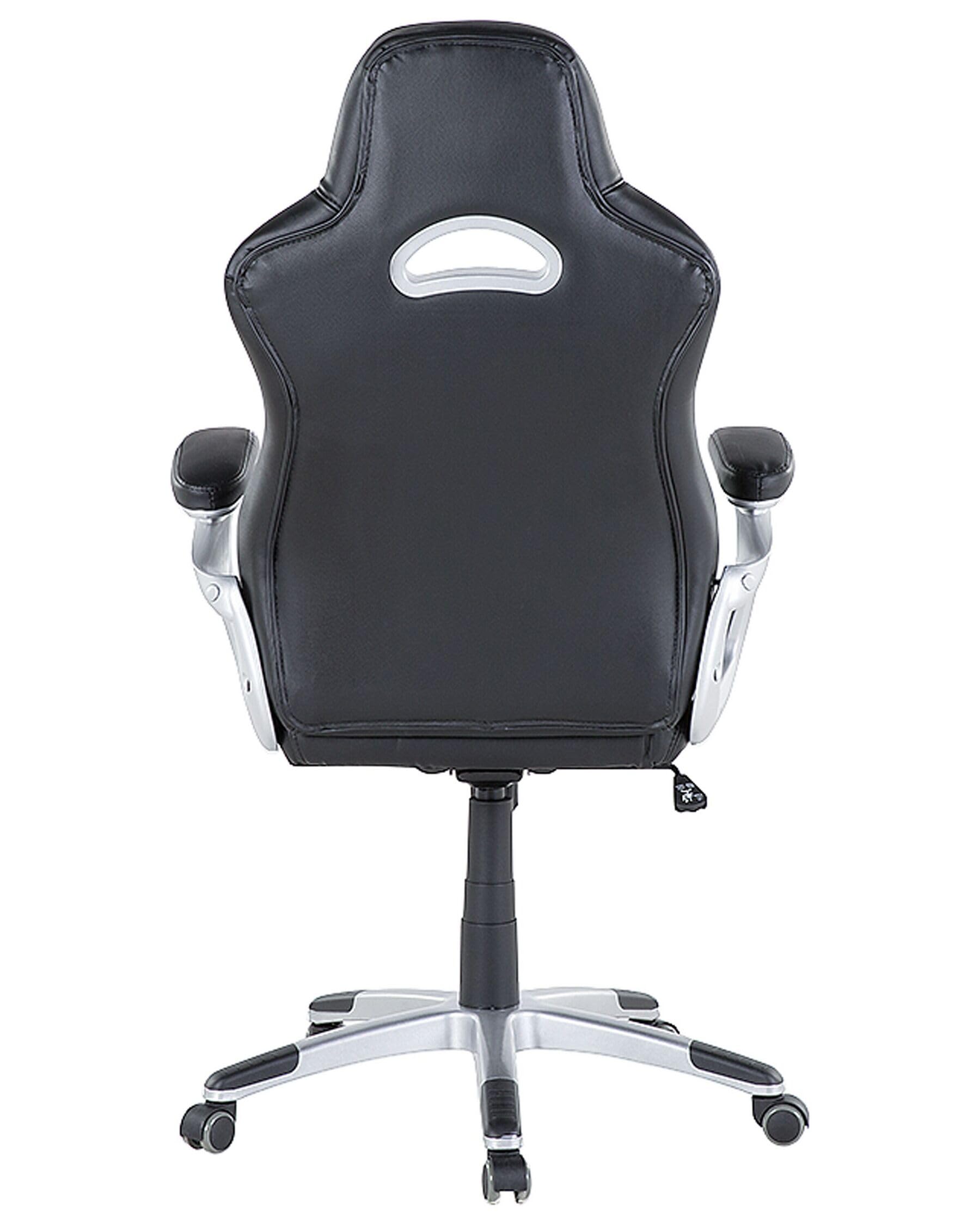 Bürostuhl Höhenverstellbar Ergonomisch Chefsessel Gaming Stuhl, Schreibtischstuhl Homeoffice Drehstuhl 150kg Belastbar, Office Chair Computerstuhl Kunstleder Arbeitsstuhl Bürosessel Bürodrehstuhl