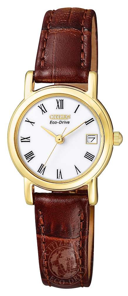 Citizen Eco-Drive Ladies' Strap with White Dial EW1272-01B