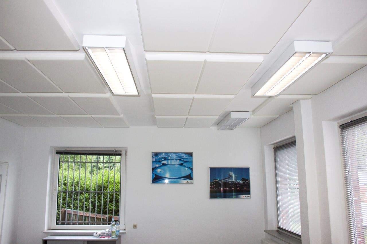 4x Alfa Schallabsorber 100 x 50 x 5 cm – Akustikdämmplatten (2 m²) | Profi-Qualität - Akustikdämmplatte aus Melaminharz-Schaumstoff mit Fase - Absorbiert Hall und Lärm - UV-beständig