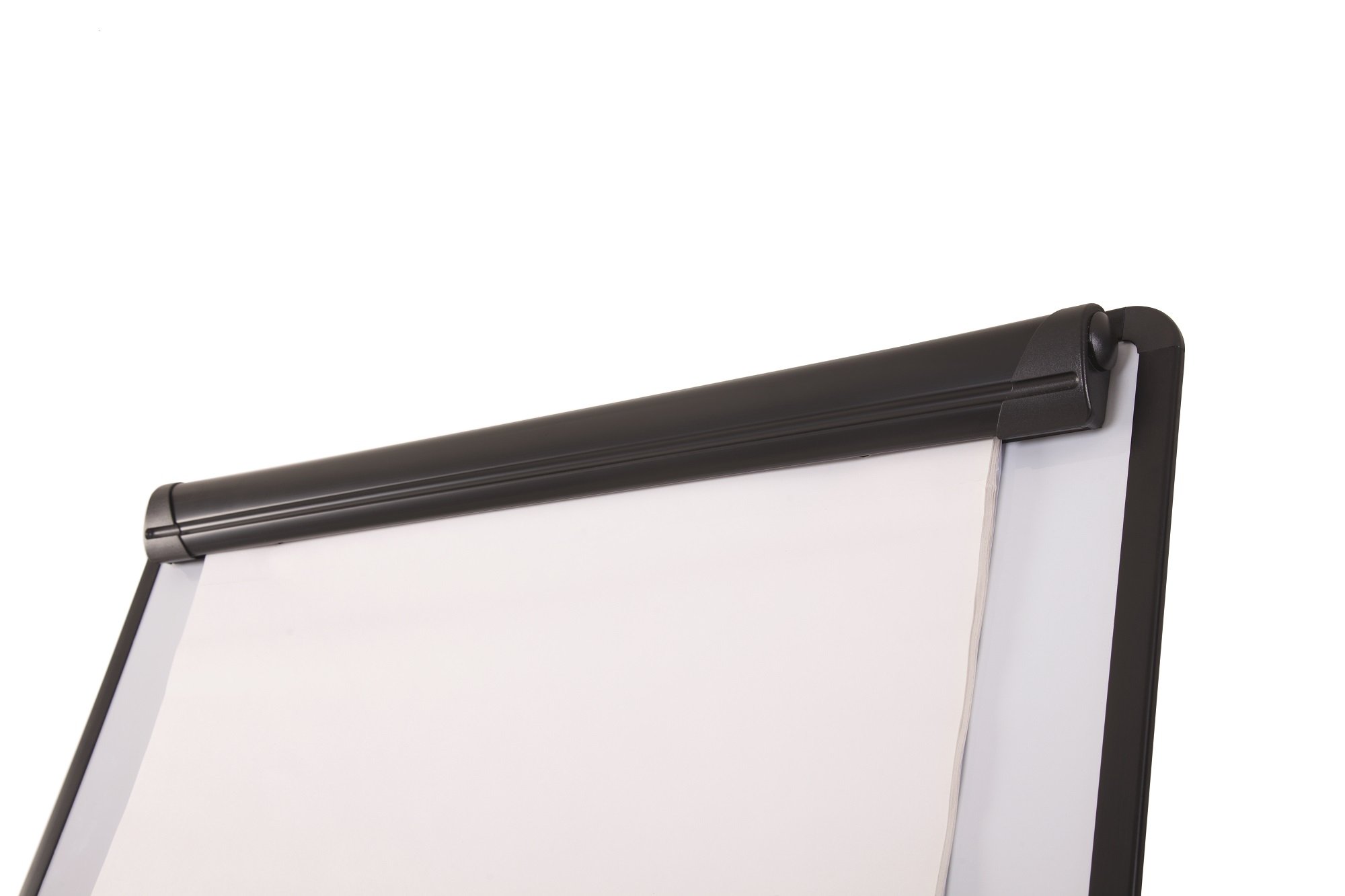 Bi-Office Lavagna Portablocco Magnetico, Cavalletto Treppiedi Basic, Cornice in Nero, Dimensioni Pannello Euro 700 x 1000 mm